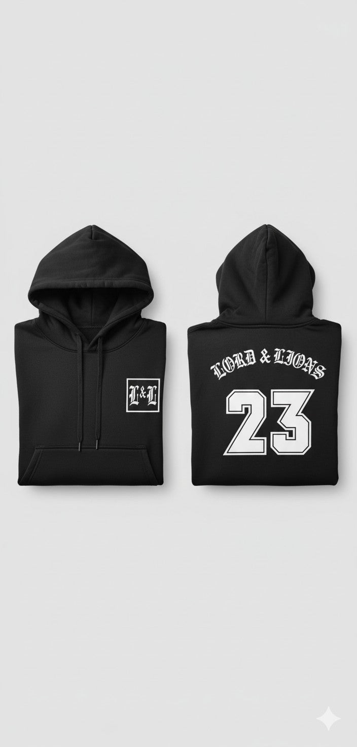 Lords and Lions 23 Hoodie — Black