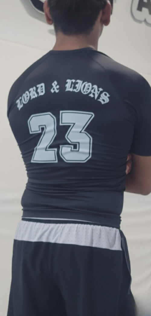 Lord & Lions Black Short-Sleeve Rashguard BLACK