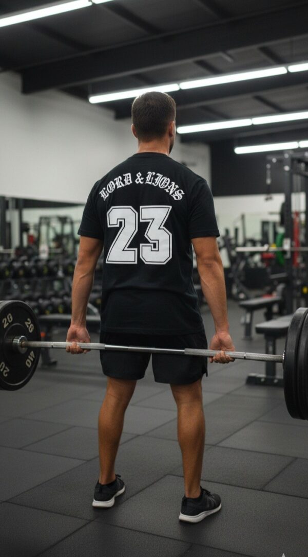 23 L&L Front and Back Embroidered Tshirt - Black